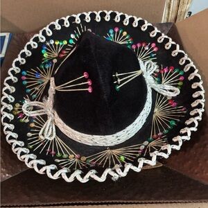 Black Sombrero with Colorful Embroidery Pigalle